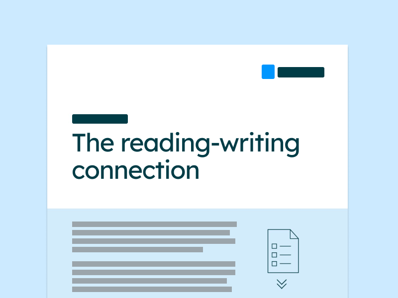 Reading-writing connection and paraphrasing web tile